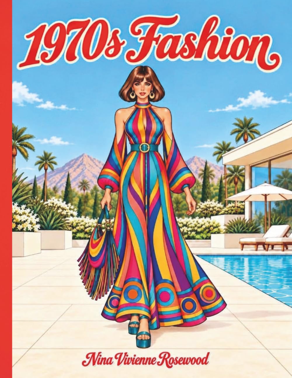 1970s Fashion Coloring Book cover